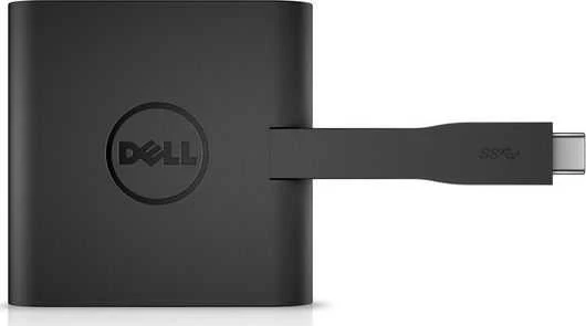 Dell USB-C adapteris, viršutinis korpuso vaizdas