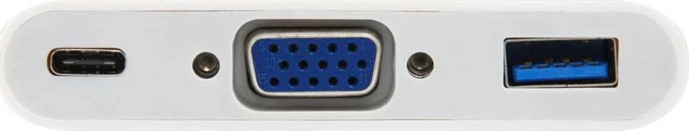 Stacja/replikator Equip USB-C - VGA + USB Baltas (133462)