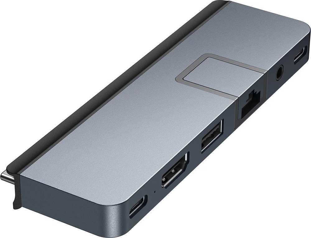 Targus Hiper | „HyperDrive Dual USB-C TB“ suderinamas „7-in-2“ šakotuvas su universaliu USB-C išoriniu adapteriu, skirtu „MacBook Air“ / „Pro“ 2016–2020 m. Ethernet LAN (RJ-45) jungtys 1 | HDMI jungtys kiekis 1