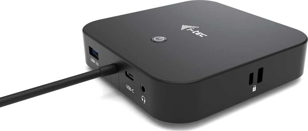 I-TEC USB-C Dviguba Ekrano MST prijungimo stotis 2x DP 1x GLAN 3x USB 3.1 2x USB 2.0 1x USB-C-Data 1x Audio / Mic Jack be maitinimo adapterio