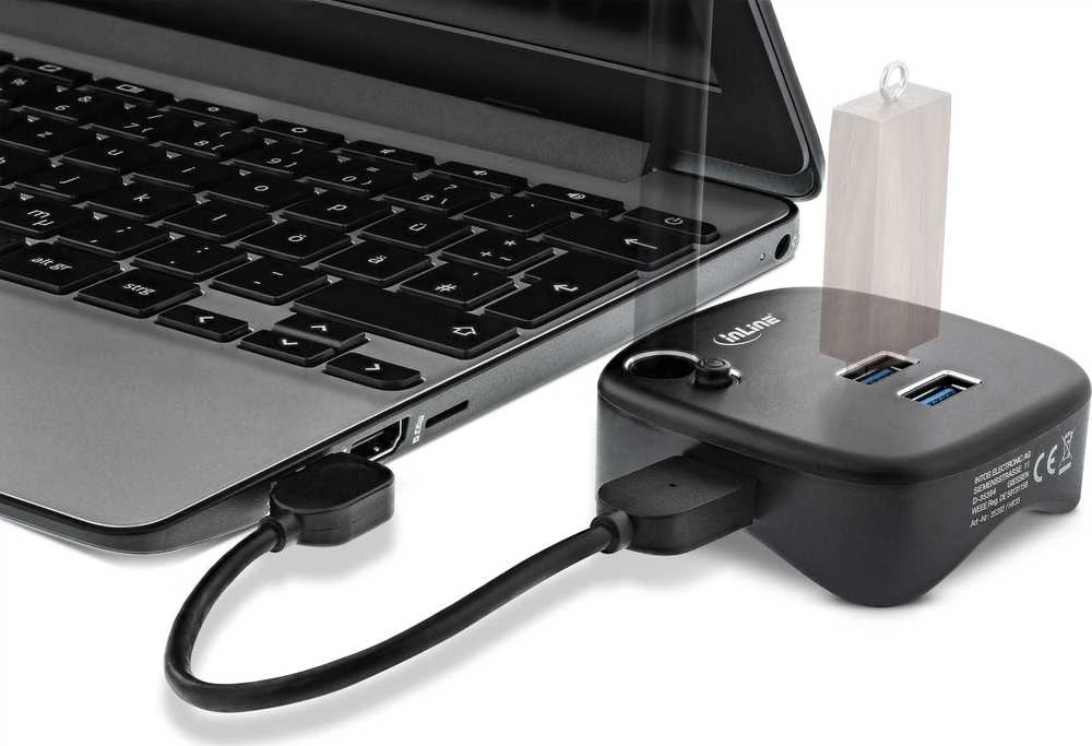 Šakotuvas Stacja/replikator InLine USB 3.0 (35392)
