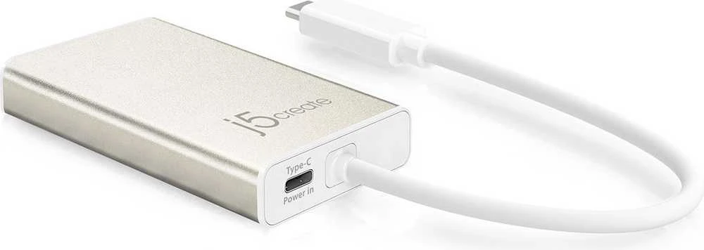j5create JCA374 adapteris su USB-C laidu