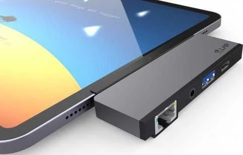 Jungčių stotelė LMP USB-C Planšetė Dock 4K 5 Port, pilka