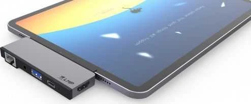 Jungčių stotelė LMP USB-C Planšetė Dock 4K 5 Port, pilka