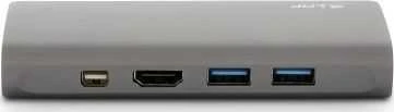 Jungas. stot. LMP USB-C Travel Dock 4K 9 Port pilkas