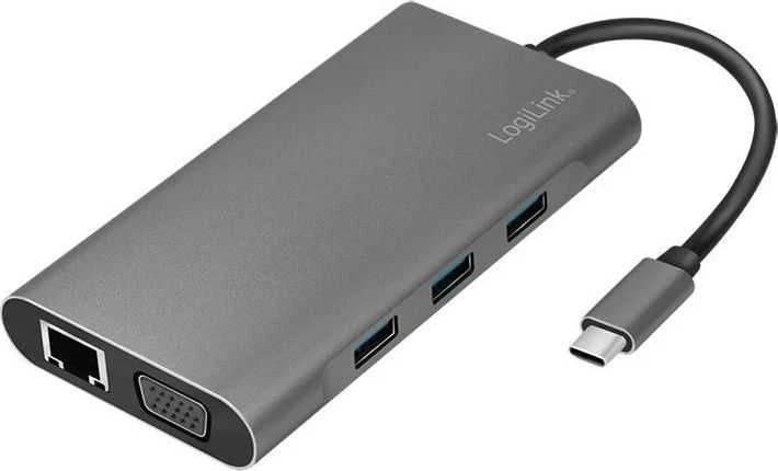 „LogiLink USB-C 10-in-1“ stotis / replikatorius (UA0383)