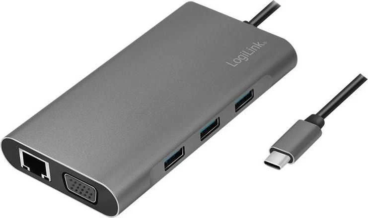 „LogiLink USB-C 10-in-1“ stotis / replikatorius (UA0383)