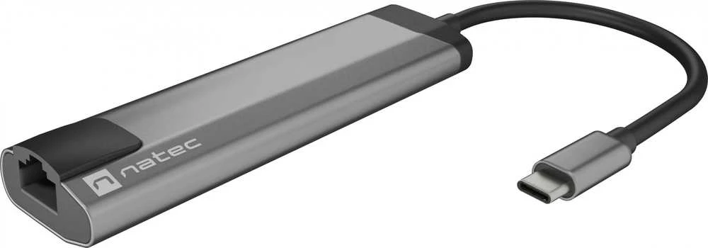 NATEC Multiport Fowler Go USB-C -> Hub USB 3.0 x2 HDMI 4K USB-C PD RJ45