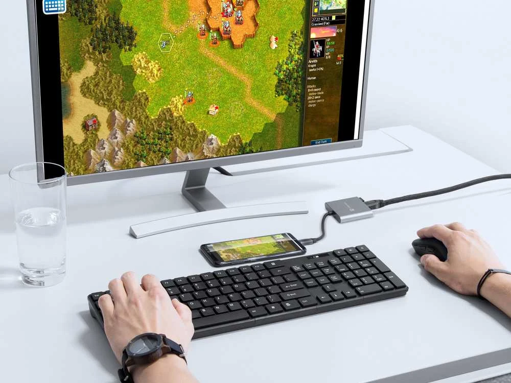 NATEC kelių prievadų Fowler USB-C pd. USB 3.0. HDMI 4K