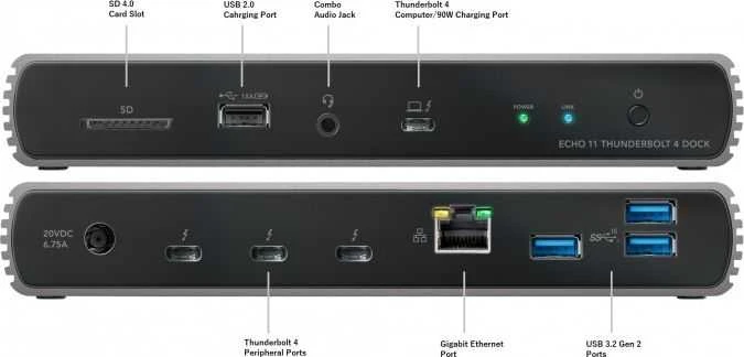 „Sonnet Echo 11 Thunderbolt 4 Station“ / replikatorius (SO-ECHO-DK11-T4)