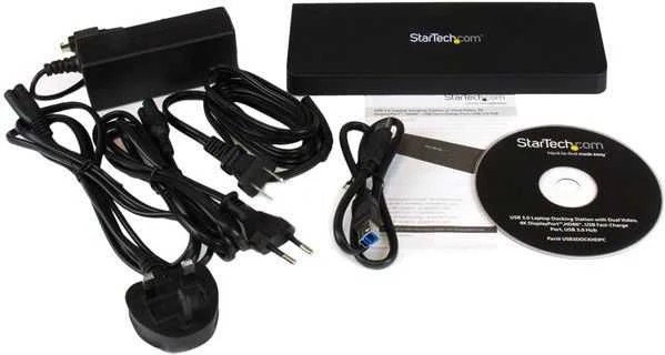 „StarTech 4K Dock“ USB stotis / replikatorius (USB3DOCKHDPC)