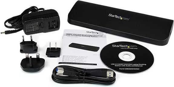 „StarTech Dual Video Dock“ USB 3.0 stotis / replikatorius (USB3SDOCKHDV)