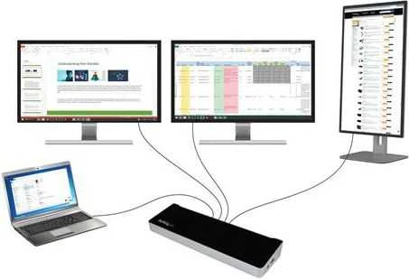 „StarTech Triple Video Dock“ USB 3.0 (USB3DOCKH2DP)