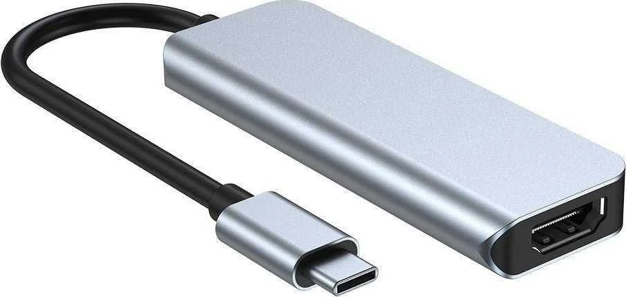 Šakotuvas „Tech-Protect“ USB-C stotis / replikatorius (THP810GRY)