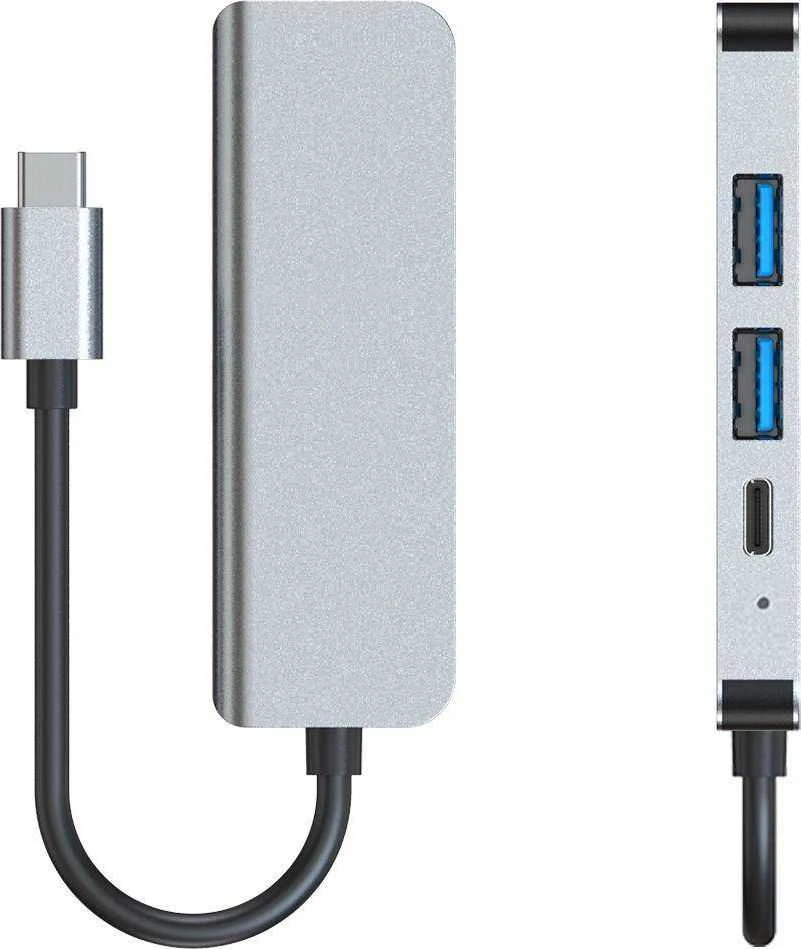Šakotuvas „Tech-Protect“ USB-C stotis / replikatorius (THP810GRY)