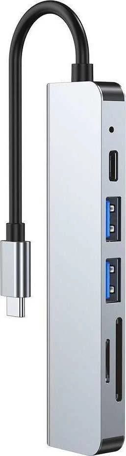 Šakotuvas „Tech-Protect V4-HUB“ 6 viename USB-C stotelė / replikatorius