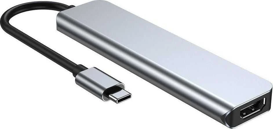 Šakotuvas „Tech-Protect V4-HUB“ 6 viename USB-C stotelė / replikatorius