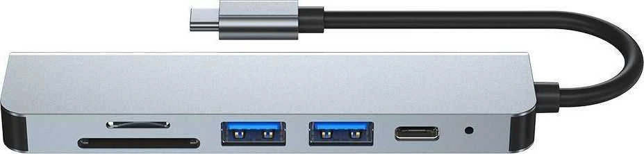 Šakotuvas „Tech-Protect V4-HUB“ 6 viename USB-C stotelė / replikatorius