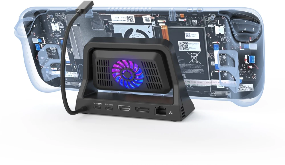 Unitek Pro Steam Deck™ 100 W 8K USB-C stotis / replikatorius (D1097A)