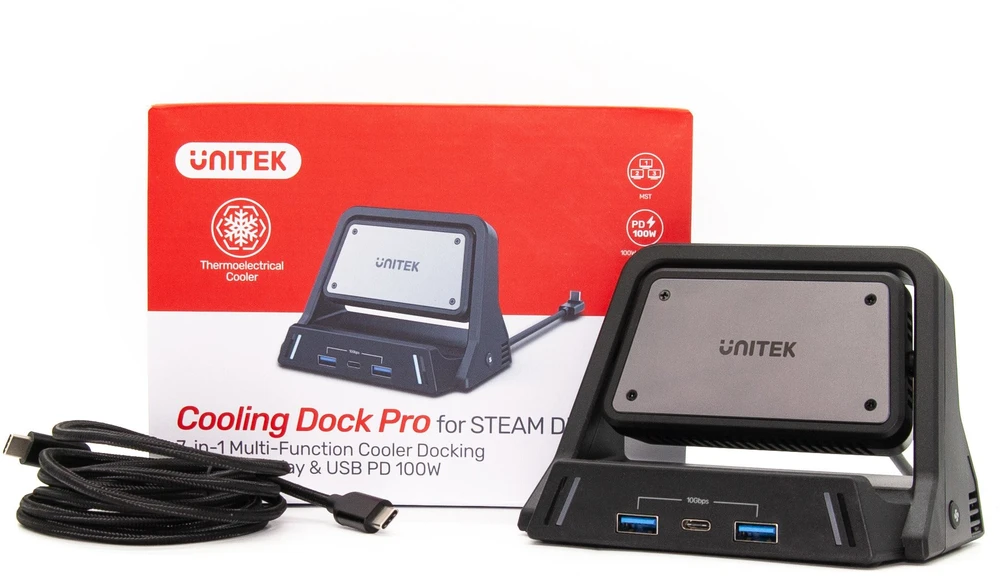Unitek Pro Steam Deck™ 100 W 8K USB-C stotis / replikatorius (D1097A)