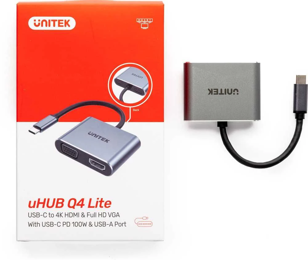 „Unitek Q4 Lite“ USB-C stotis / replikatorius (D1049A)