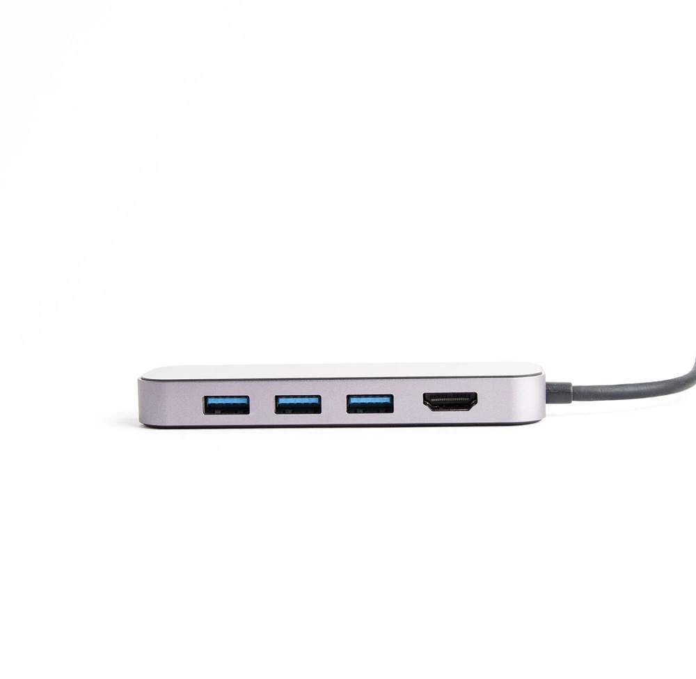 UNITEK D1084A šakotuvas USB-C 3x USB-A 3.1 HDMI 4K PD 100W