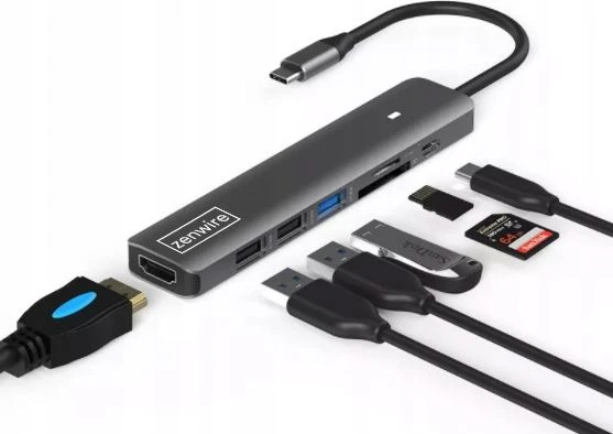 Šakotuvas Stotis/Replikatorius Zenwire USB-C (0000000321)