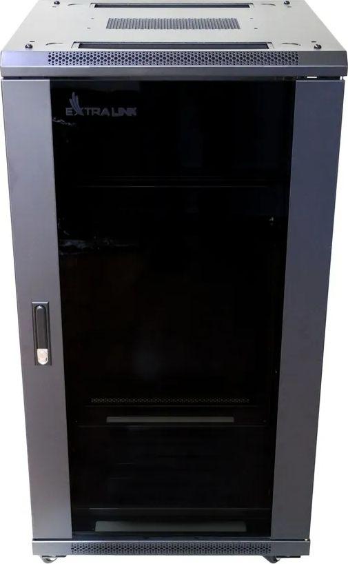 EXTRALINK 22U 600X800 stovima spintelė juodas