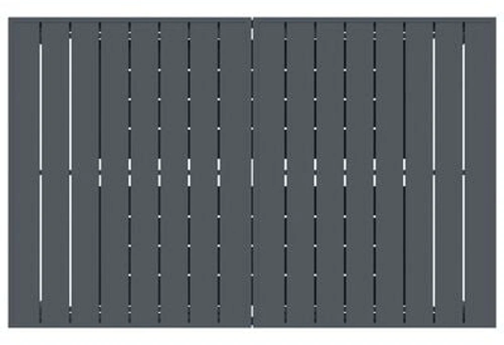 Lauko vakarienės stalas Antracitas 210 x 90 x 73 cm Plienas
