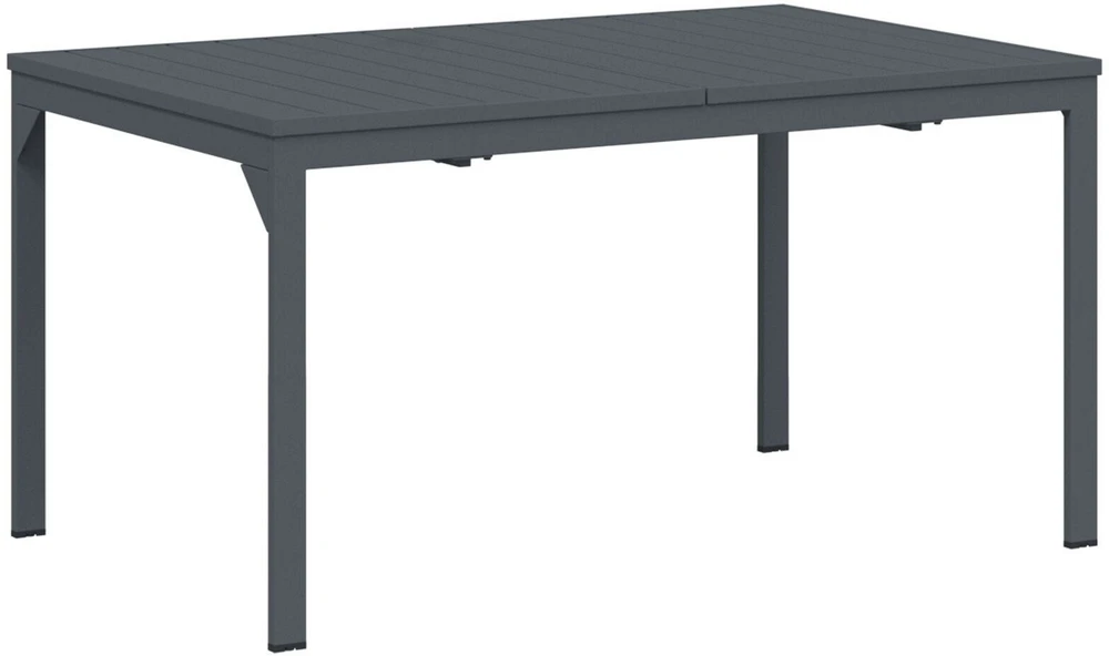 Lauko vakarienės stalas Antracitas 210 x 90 x 73 cm Plienas