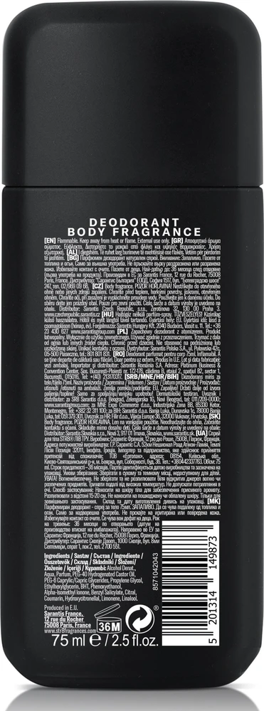 Str8 Live True Scented purškiklis vyrams, 75 ml