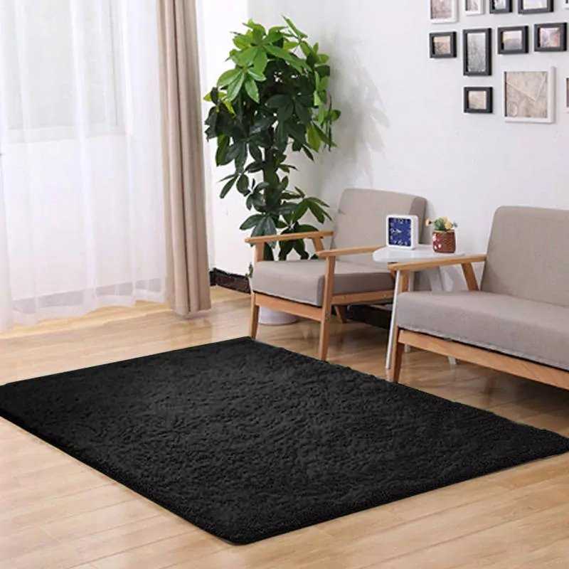 Strado Dywan Alpaca 80x150 AlpacaBlack (Juodas) universalus
