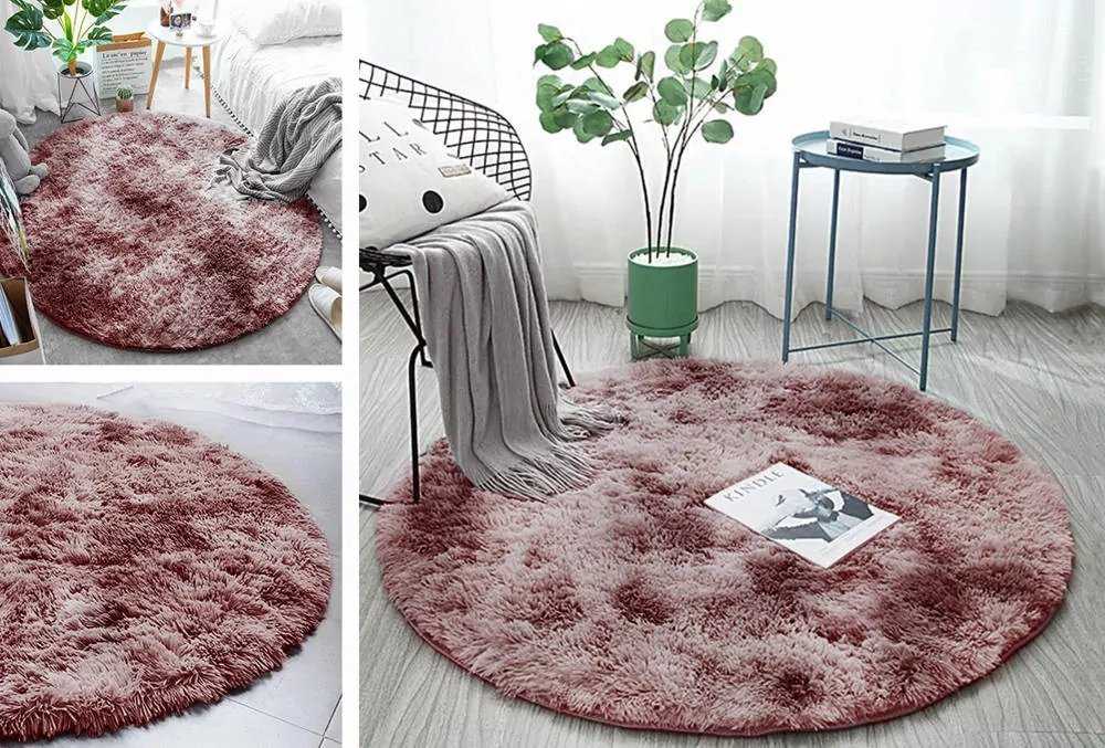 Strado Apskritas kilimas Ombre Strado 200x200 OmbrePurple (Rose) universalus () - 22251-uniw