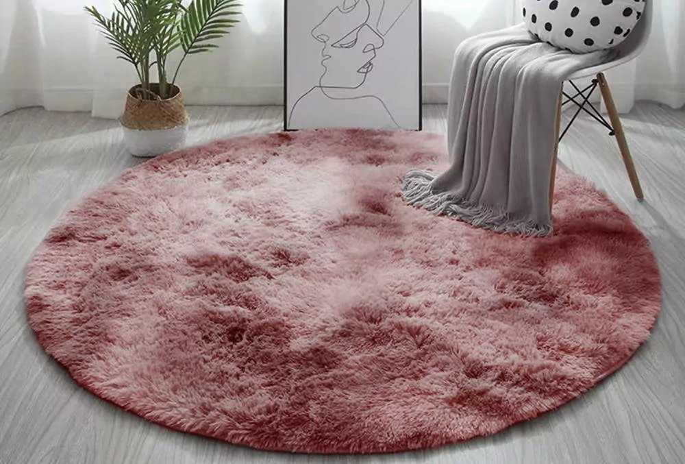 Strado Apskritas kilimas Ombre Strado 200x200 OmbrePurple (Rose) universalus () - 22251-uniw