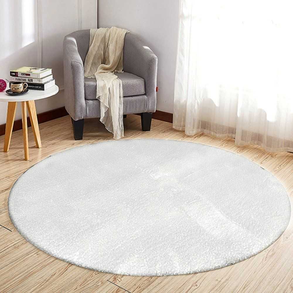 Strado Dywan apvalus Rabbit 100x100 Baltas (Baltas) universalus