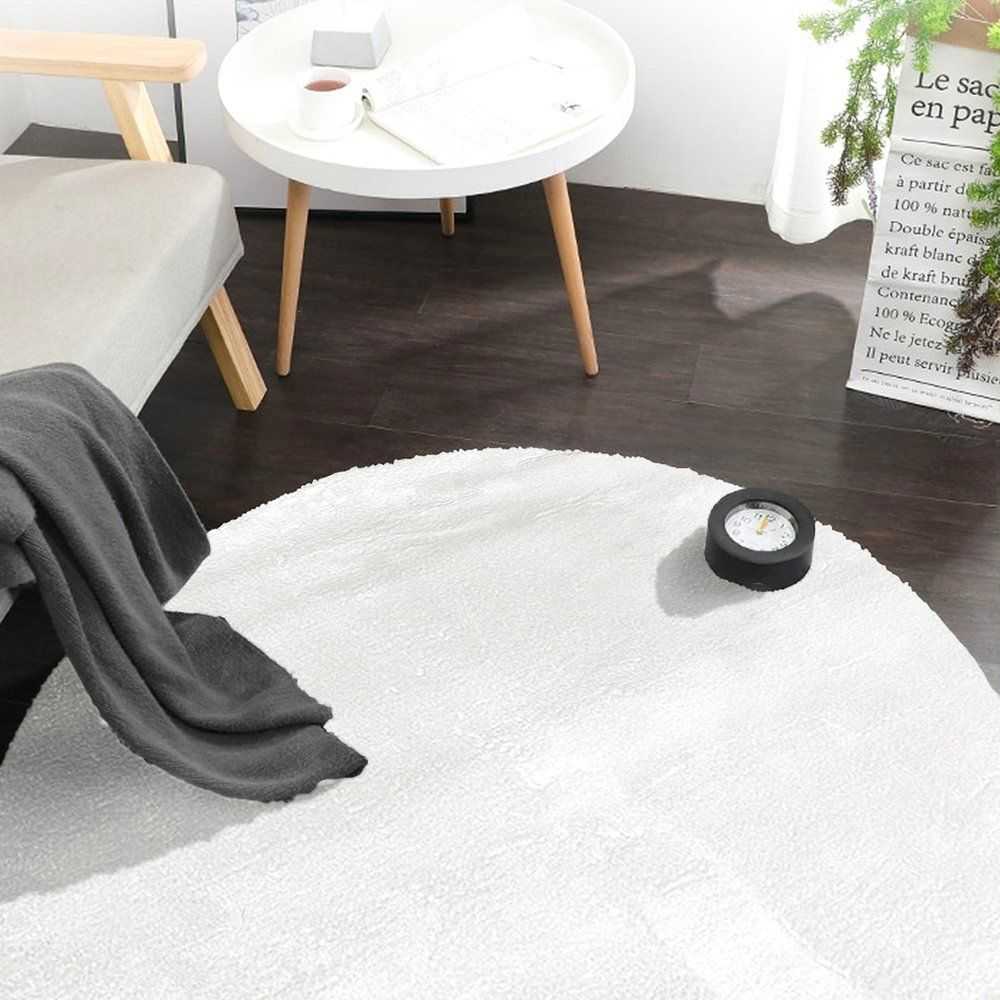 Strado Dywan apvalus Rabbit 100x100 Baltas (Baltas) universalus