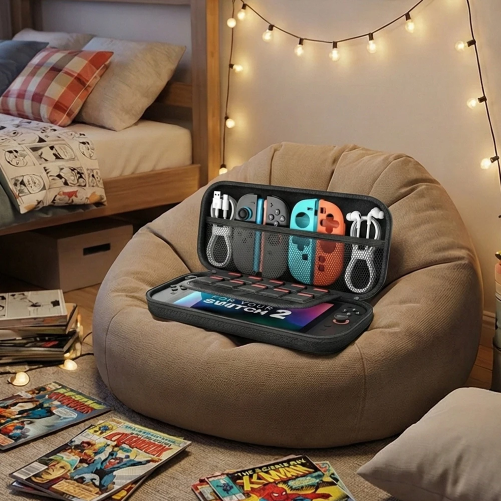 Strado Kelioninis dėklas Nintendo Switch 2 juodas (DNNS2TRAVELCASE)