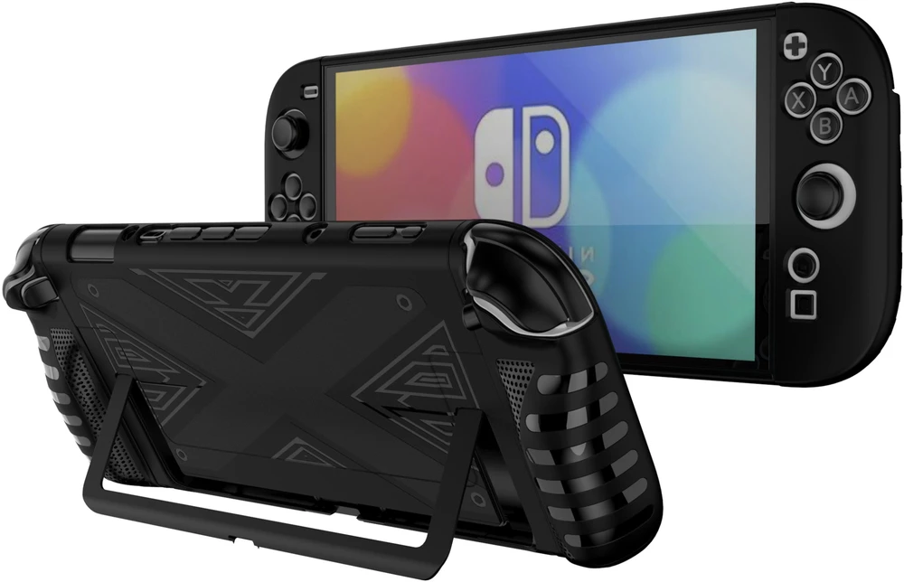 Strado Dėklas su atrama Nintendo Switch 2 juodas (DNETNS2KICKSTA.Juodas)