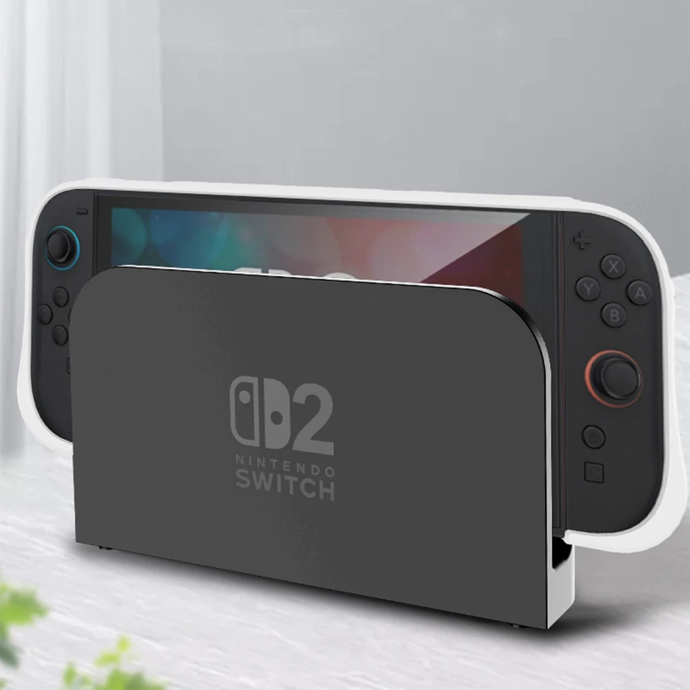 Strado Dėklas Nintendo Switch 2 2025 Lengvas žaisti, pagerina sukibimą, apsauginis su stovu, juodas