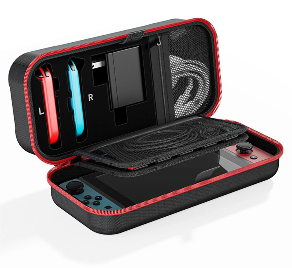Strado Kelioninis dėklas Nintendo Switch / OLED raudonas (DNNSOLEDTRAVELCASE.R)