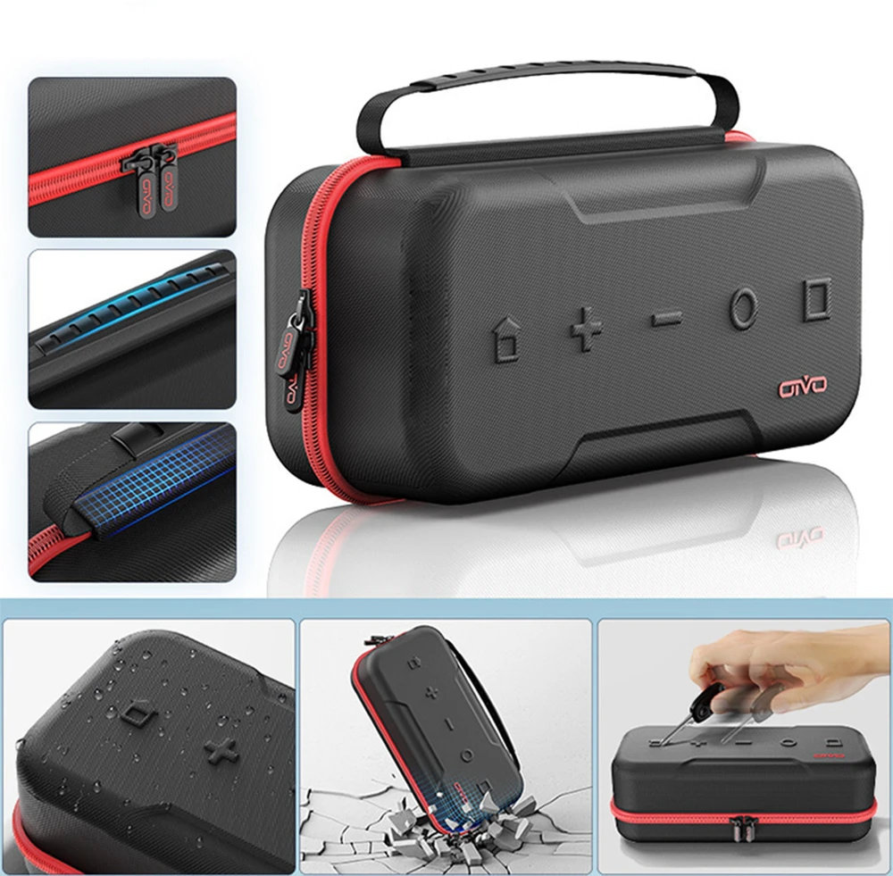 Strado Kelioninis dėklas Nintendo Switch / OLED raudonas (DNNSOLEDTRAVELCASE.R)
