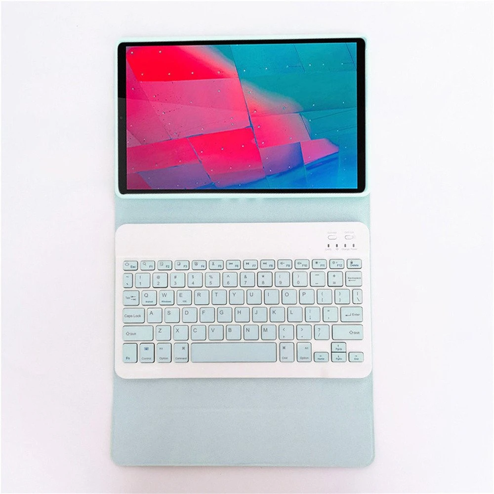 Strado Dėklas su klaviatūra Bluetooth do Lenovo Tab P12 TB-370 (Mėlyna)