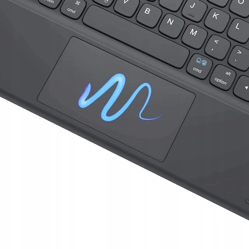 Strado Dėklas su klaviatūra Bluetooth touchpad do Samsung Galaxy Tab A9 8.7 X110/X115, juoda