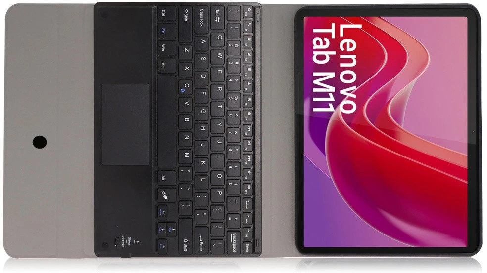Strado Dėklas su klaviatūra Bluetooth touchpad do Lenovo Tab M11 (Juoda)