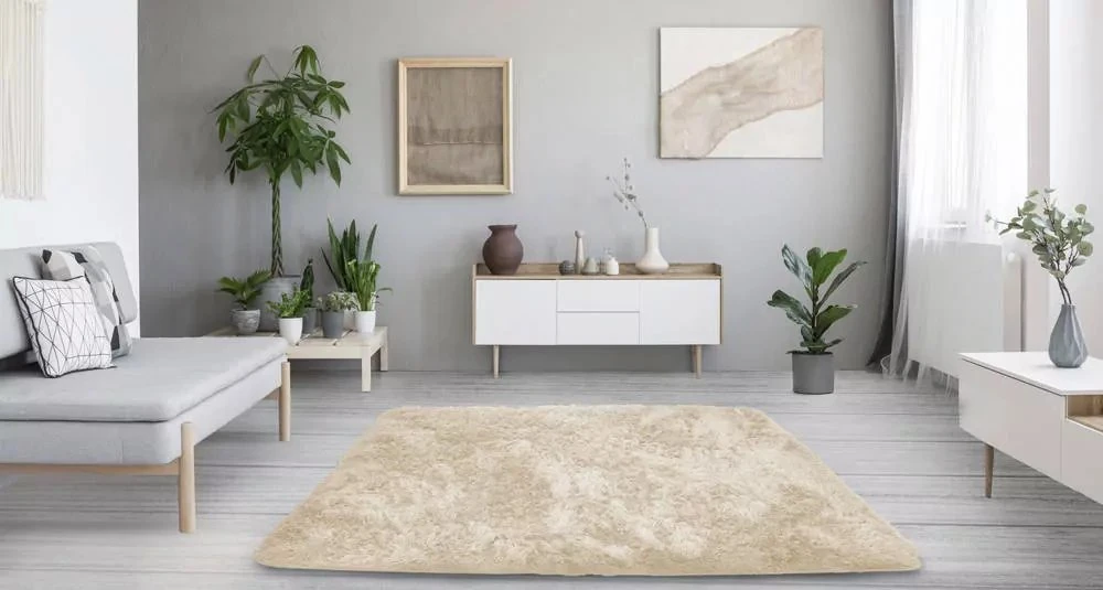 Strado Dywan Shaggy 60x120 CreamBeige (Kremas)