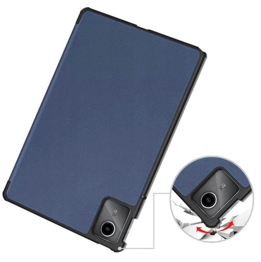 Planšetinio kompiuterio dėklas Strado išmanusis dėklas, skirtas Lenovo Tab M11 TB330FU 10.95 (tamsiai mėlynas)