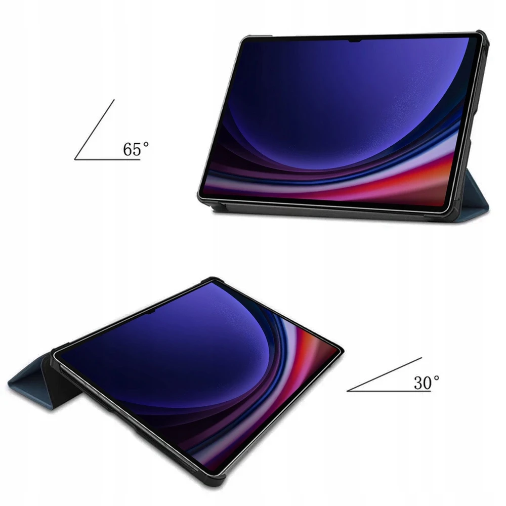 Planšetinio kompiuterio dėklas Strado Išmanusis dėklas Samsung Galaxy Tab S9 (Juodas)