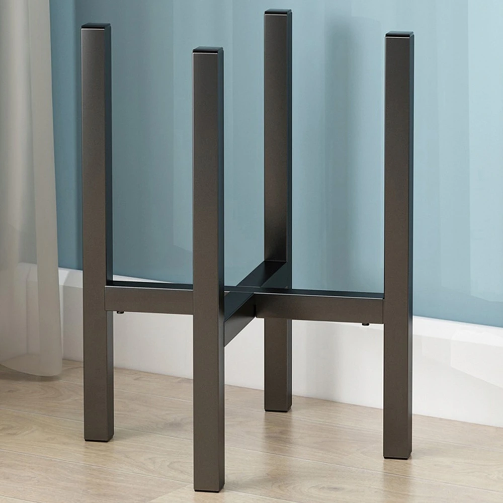 Strado reguliuojamo metalinio rėmo gėlių stovas PILLAR (Juodas)