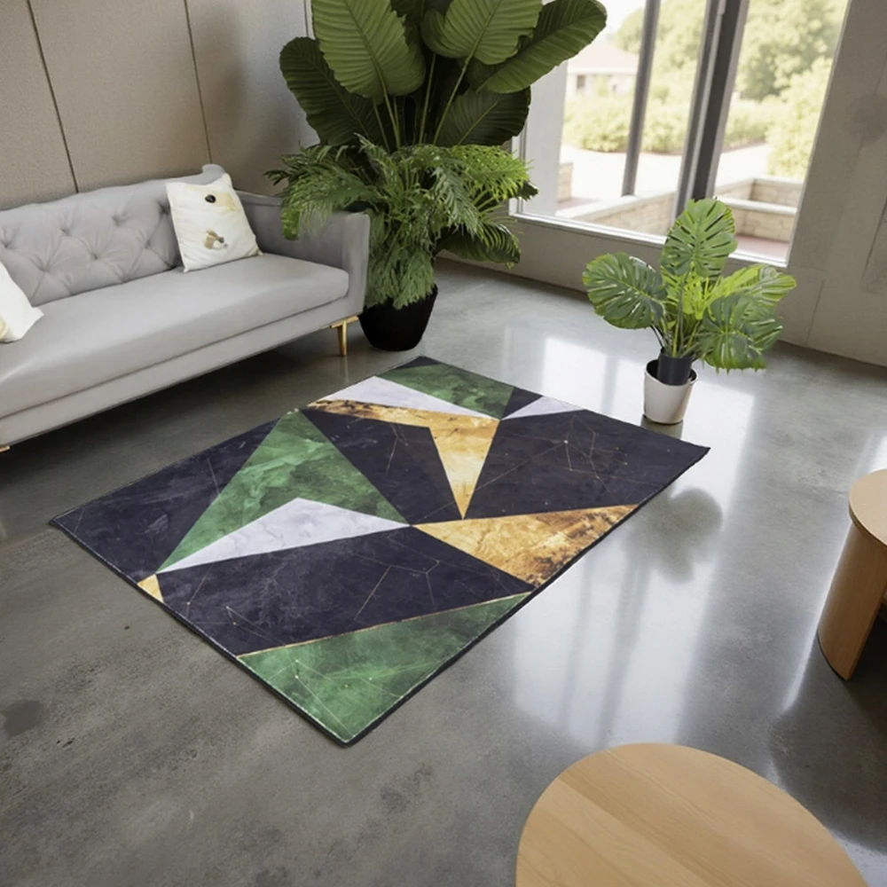 Strado Novo kilimas 200x300 cm, žalias marmuras - minkštas svetainei ir miegamajam