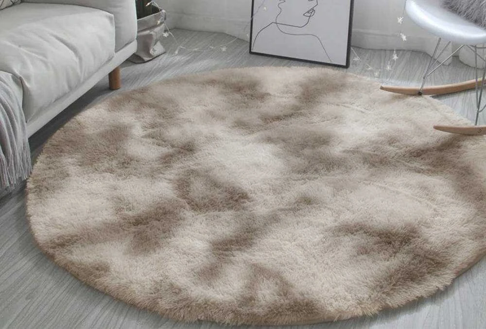 Strado Ombre apvalus kilimas 150x150 OmbreCamel (rusvai gelsvas), universalus